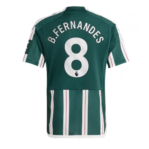 Fotbalové Dres Manchester United Bruno Fernandes #8 Venkovní 2023-24 Krátký Rukáv